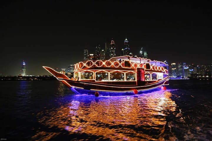 Moonlight on Marina Traditional Dhow Cruise With Optional Dinner